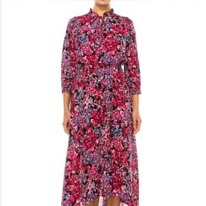 Nanette Lepore Vibrant Floral Long Sleeve Dress